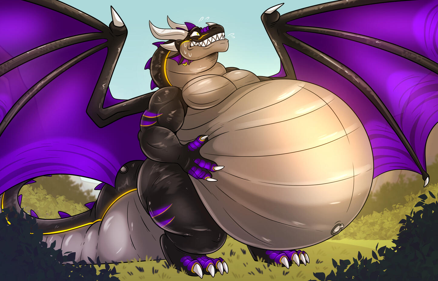 Inflated dragon commission